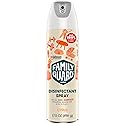 FamilyGuard Disinfectant Spray Aerosol, Antibacterial & Sanitizing Spray, Use on 100+ surfaces including where kids & pets play, Citrus Scent, 17.5 oz