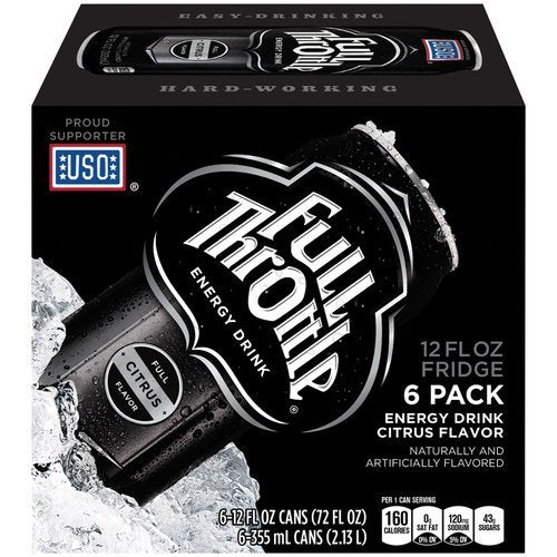 6 Pack - Full Throttle Energy Drink - Citrus - 12oz.