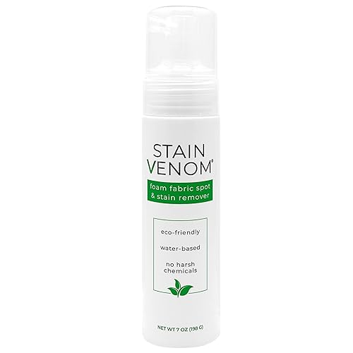 Stain Venom Foam Multi-Use Laundry and Fabric Stain Remover - 7 oz Bottle - Free From PFAAS, PFOS, PFOA, VOC’s, And 1,4 Dioxane- Works On Fresh Pet