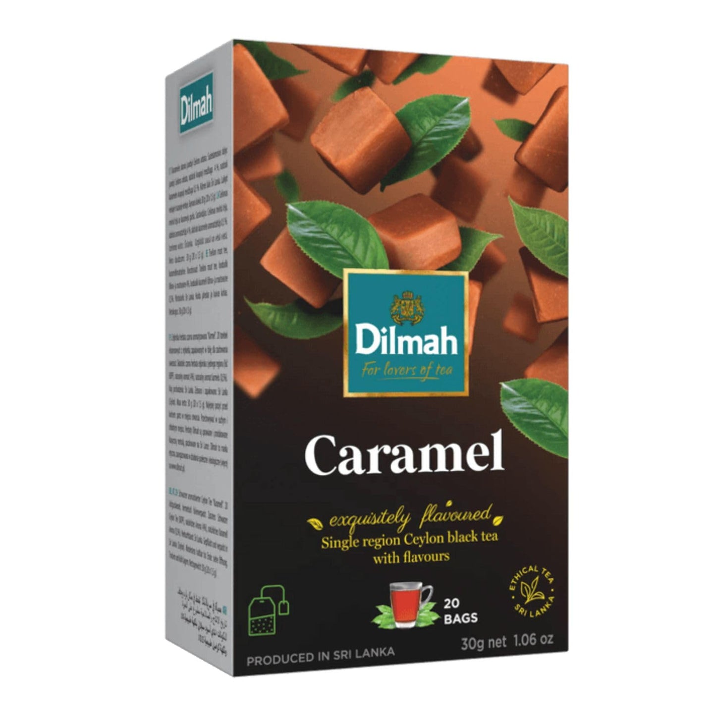 Dilmah Caramel Flavored Ceylon Black Tea - 20 Tea Bags