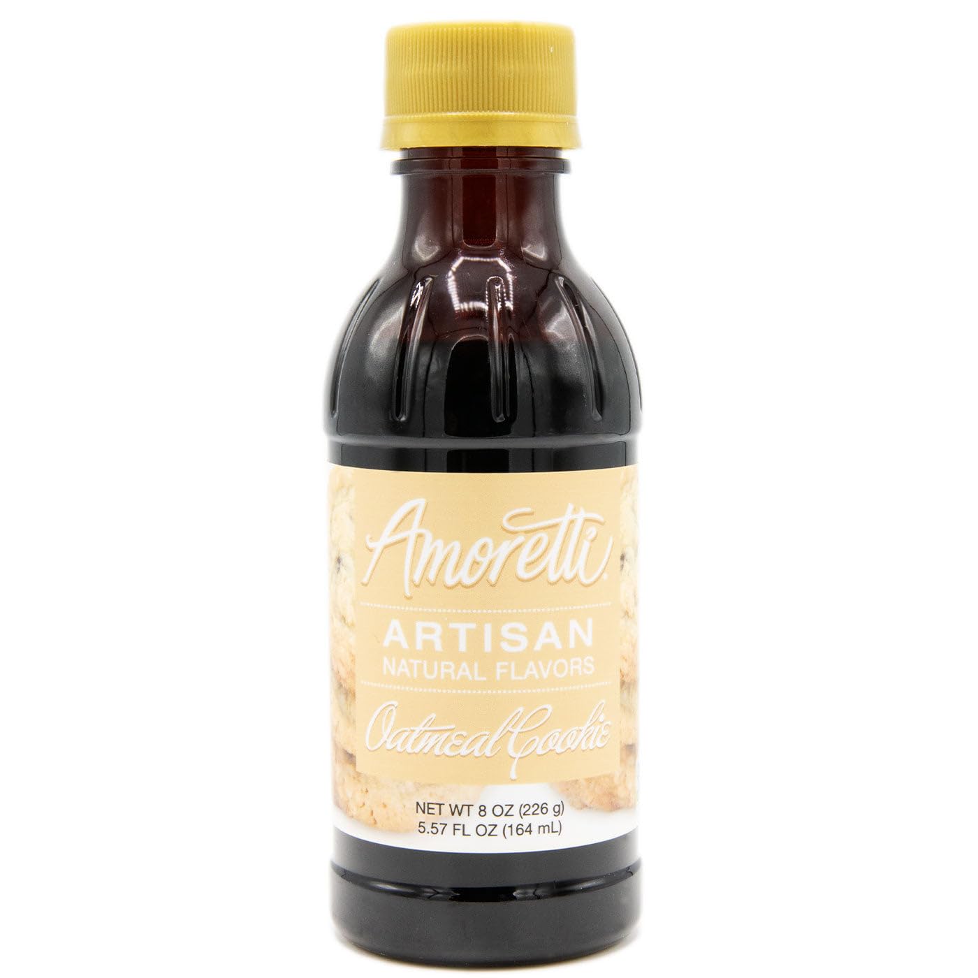 Amoretti - Natural Oatmeal Cookie Artisan Flavor Paste, 8 oz, Perfect For Ice Cream, Beverages, Cakes, and more, Preservative Free, Vegan, Gluten