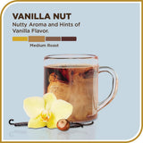 Don Francisco's Premium Vanilla Nut Ground Flavored Coffee: Rich, Aromatic 100% Arabica Beans - Family Crafted for a Delightful Morning Brew (3 x 12