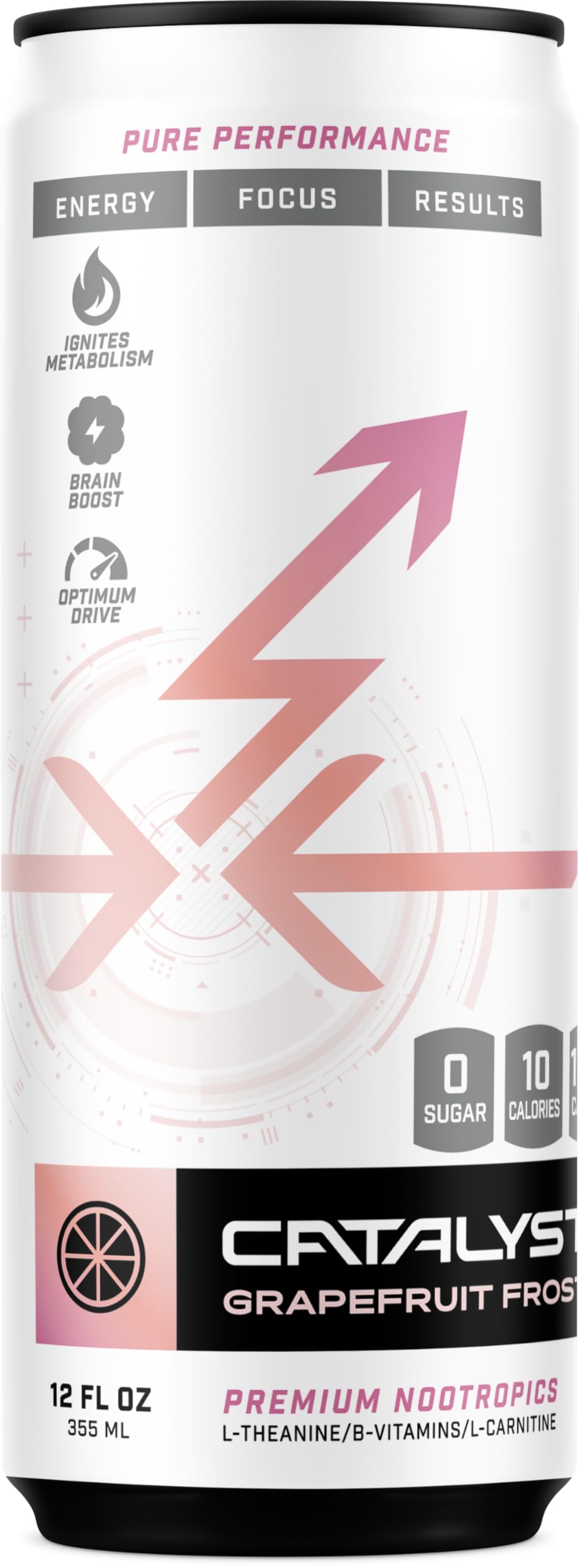 CATALYST | Grapefruit Frost Energy Drink, 12 FL OZ, 12 Pack