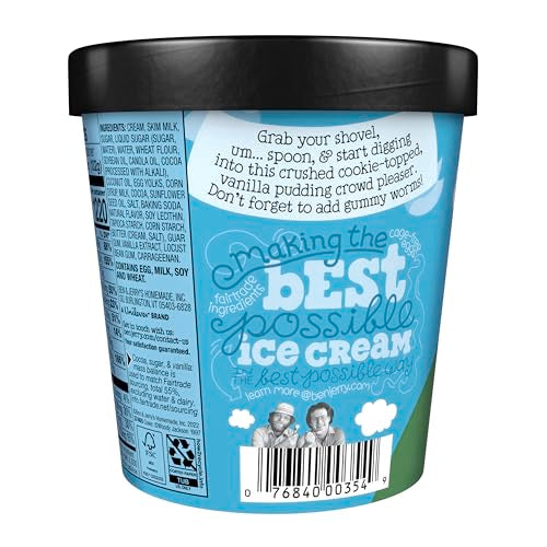 Ben & Jerry's Ice Cream Dirt Cake Topped Non-GMO 15.2 oz