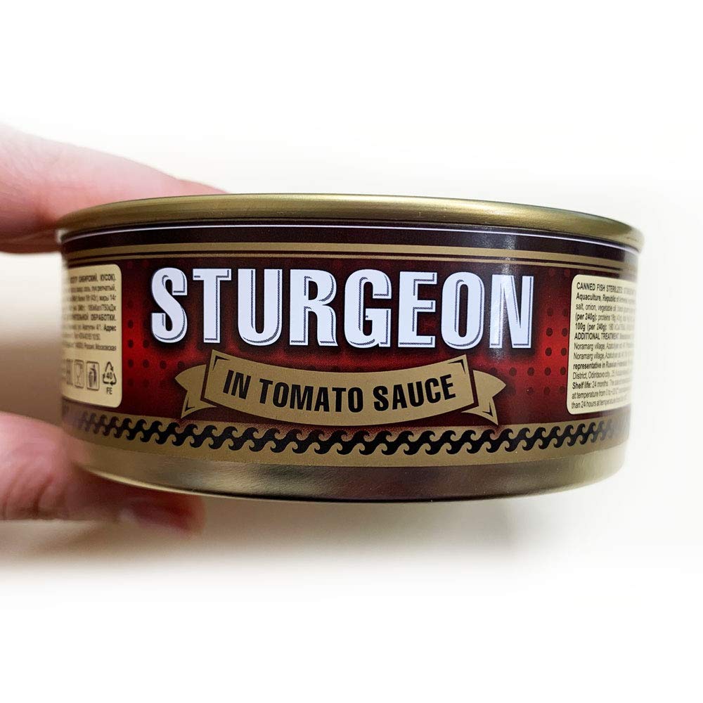 Sturgeon in Tomato Sauce by EcoFood (Pack of 3) 8.5 oz | 240 g