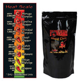 Bhut Jolokia Whole Smoked Dried Pods by Magic Plant | Rich Smoky Bold Flavor Superhot Ghost Pepper (1lb Bulk)