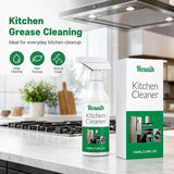 ROSUIH Kitchen Enzyme Cleaner Spray, Multifunctional Kitchen Appliance Cleaner, Heavy Duty Grease Remover for Cooktop, Stove, Oven, Range Hood