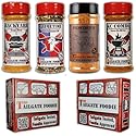 THE TAILGATE FOODIE Beef Seasoning Gift Box - 4 Pack BBQ Rub Variety Pack for SMoking, Barbecue, and Grilling - Burgers, Steak, Brisket, and Burnt End