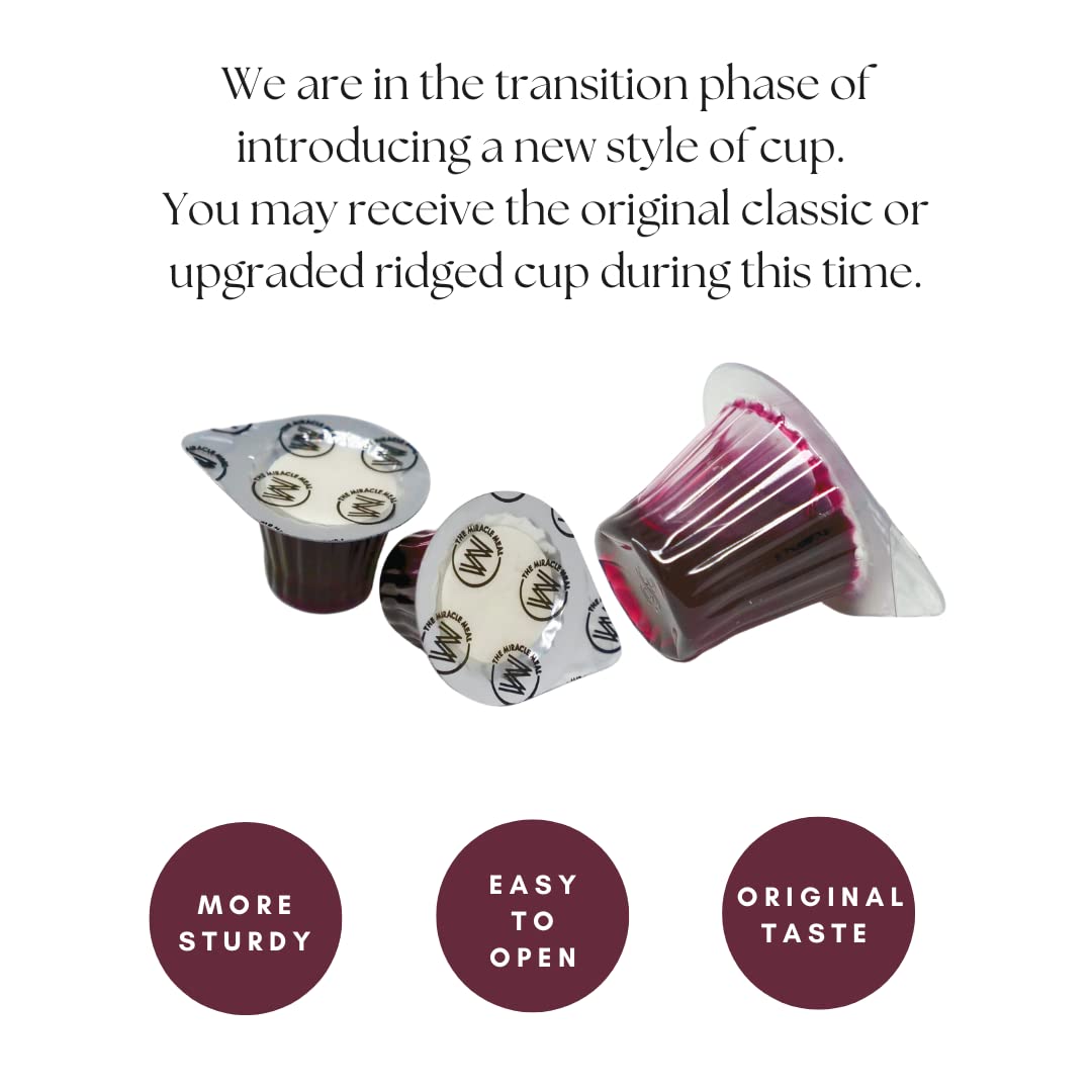 The Miracle Meal Pre-filled Communion Cups and Wafer Set - Box of 100 - with 100% Trusted Concord Grape Juice and Wafer-Made in the USA.