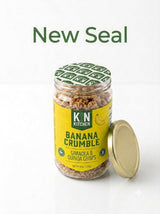 Kin Kitchen non-GMO Granola & Organic Quinoa Crisps, in a Glass Jar Recyclable and Resusable. Made with Real Fruit. No Artificial Colors, Flavors, or