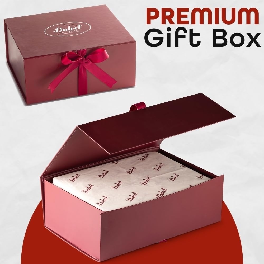 Gourmet Chocolate Crumb Cake Gift Box By Dulcet Gift Baskets- Freshly Baked Handmade Moist Chocolate Crumb Cake For House Warming, Office Parties