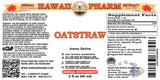 Hawaii Pharm Oat Straw Alcohol-Free Liquid Extract, Professional Grade, Small Batch Crafted Oats Straw (Avena Sativa) Dried Tops Glycerite Natural
