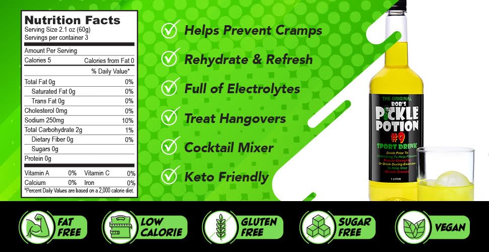 Bob's Pickle Potion #9 Dill Juice - Sports Drink (Liter)
