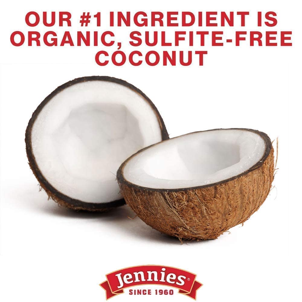Jennies USDA Organic Coconut, Cacao Nibs and Dark Chocolate Bites, Raw, Plant-Based, Vegan, Certified Gluten Free, Non-GMO, Sulfite Free, OU Kosher
