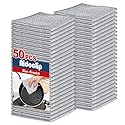 Aidoclip Non-Scratch Steel Wool Dishcloth - 50PC Set, Multi-Use Kitchen Scrubbers, Durable Cleaning Pads for Wet & Dry Use Grey (50pcs)