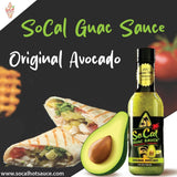 SoCal Hot Sauce® - Original Avocado Guac Sauce - Single | Guacamole Salsa Verde | Mild Taco and Burrito Sauce | California Taqueria Style