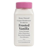 Roses Natural Carpet Deodorizer and Freshener, Inspired by Ice Vanilla Woods, Extra Strength, Pet & Kid Safe, Vanilla Pumpkin Scent, 16 oz (Frosted