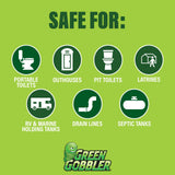 Green Gobbler, Portable Toilet Porta Potty Chemical Waste DIGESTANT & DEODORIZER - 1 Gallon/Fresh Scent (Up to 42 Doses per Gallon)