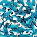 Blue Sharks Gummy Candy | 1 Pound Bag | Blue Raspberry Flavor | Chewy Fruity Gummy Sharks | Ocean Gummy Fish for Parties, Candy Buffets, Themed Events