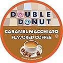 Double Donut Caramel Macchiato Flavored Coffee Pods - Caramel Coffee in Single Serve Coffee Pods for the Keurig K Cups Coffee Brewers, Medium Roast