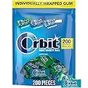 ORBIT Peppermint, Spearmint, & Wintermint Assorted Sugar Free Chewing Gum Bulk Pack, 13.4 oz 200-Piece Bag