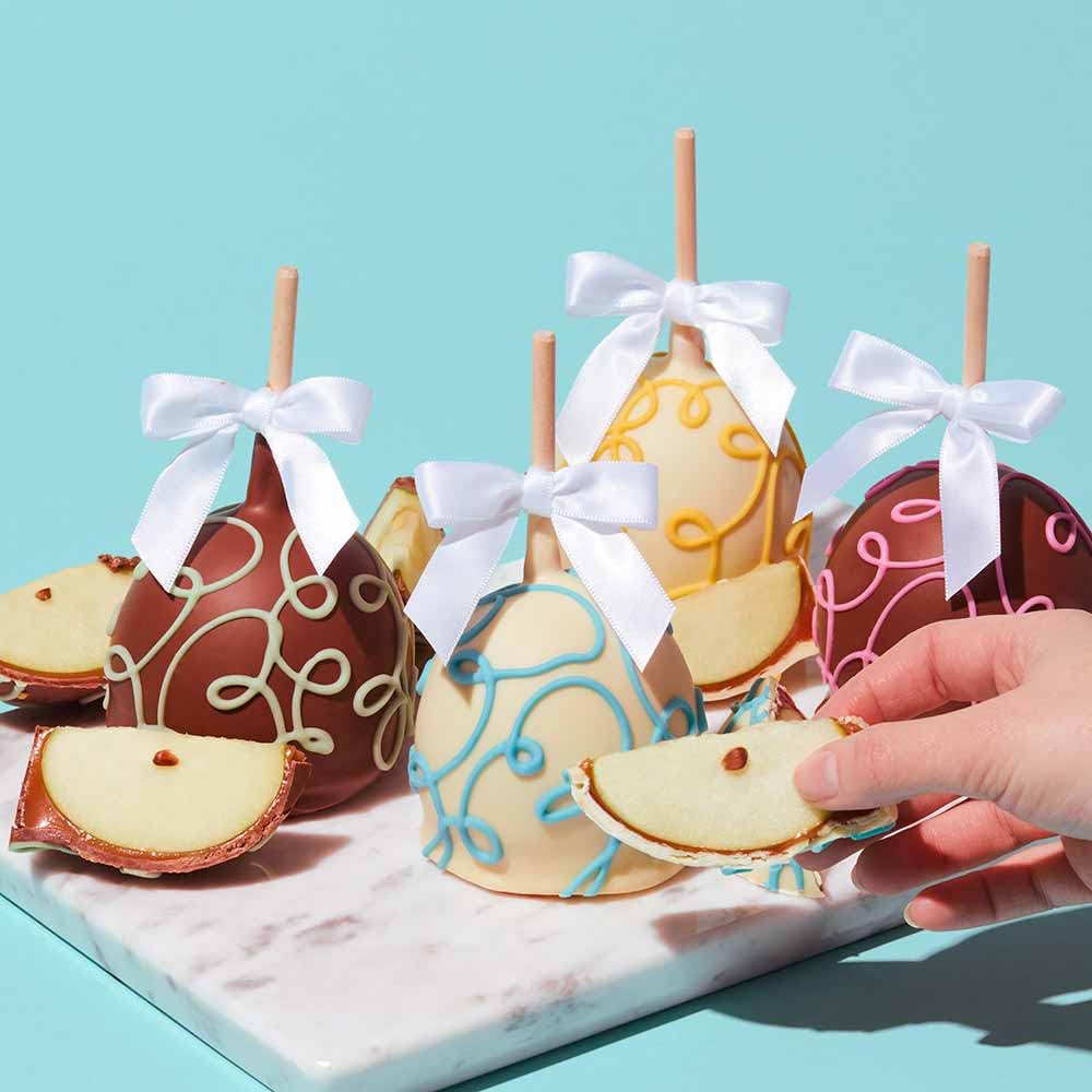 Mrs Prindables Springtime Swirls Caramel Apple 4-Pack