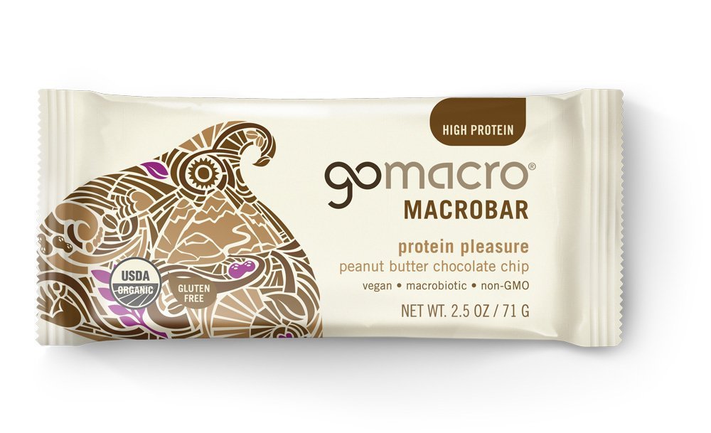 GoMacro MacroBar Organic Peanut Butter Chocolate Chip, 2.5 Ounce (Pack of 15)