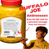 Weber’s Original Horseradish Mustard, 16 oz (4-Pack) | Buffalo’s Iconic Mustard Since 1922 | Limited-Edition Buffalo “Buffalo Joe” Label | Bold