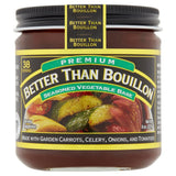 Better Than Bouillon Premium Seasoned Vegetable Base, Blendable Base for Added Flavor, 38 Servings Per Jar 8 Ounce (Pack of 6)