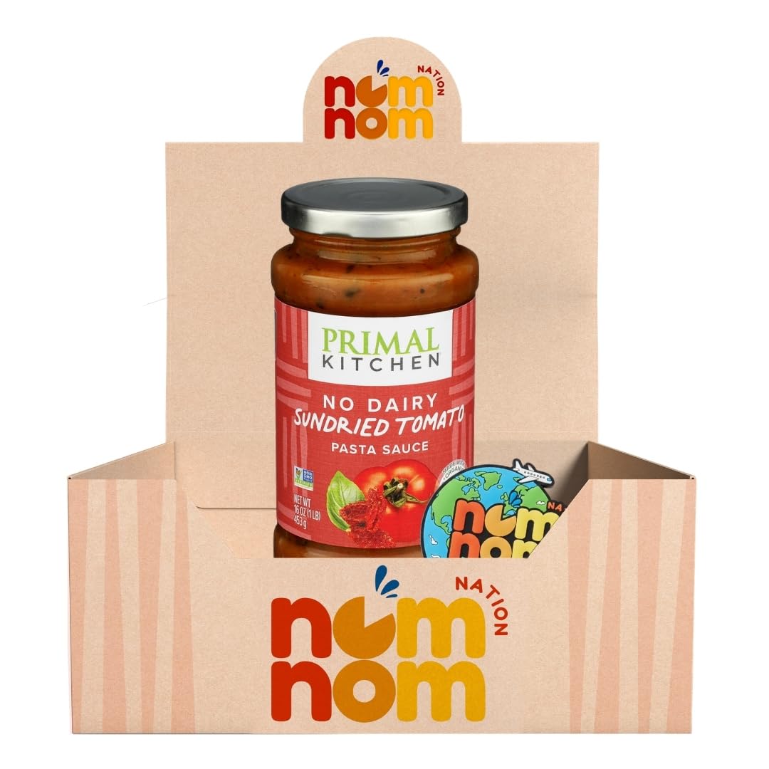 Primal Kitchen Sauce Herb Tomato Creamy Sundried Tomatoes - 15 oz Jar - Pack of 1 - Primal Kitchen Sauce for Pasta and Pizza - Organic Pasta Sauce