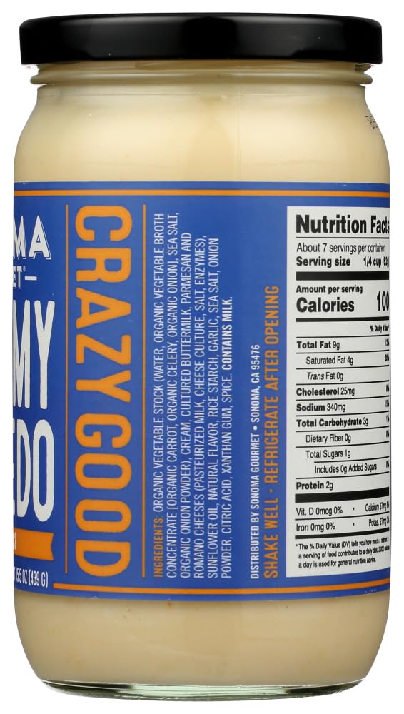 Sonoma Gourmet Creamy Alfredo Sauce, 439 GR