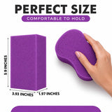 Multi-Purpose Sponges for Cleaning - Purple 2 Pack, Large Sponges for Car Washing, Tile & Grout, All Purpose Cleaning