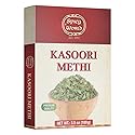 Spicy World Dried Fenugreek Leaves (Kasoori Methi) 3.5oz Box (100g) - All Natural | Vegan | Gluten Friendly | NON-GMO | Indian