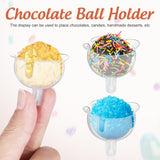 60 Chocolate Bouquet Holders, Clear Flower Arrangement Bases