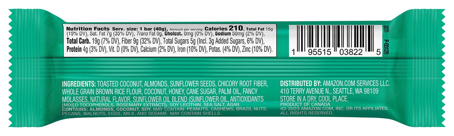 Aplenty Toasted Coconut Almond Bar
