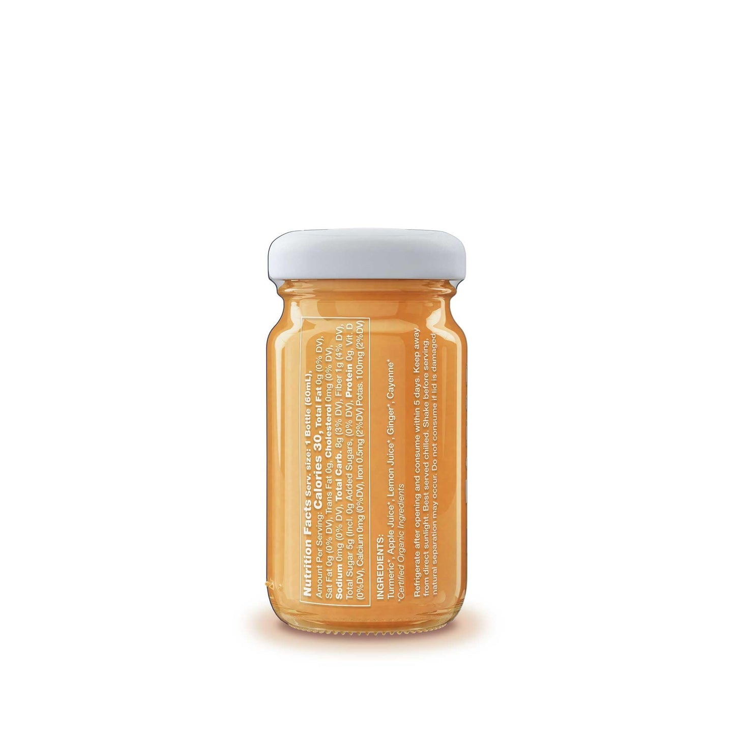 ALLWELLO Organic Turmeric Shot Certified Organic & Non-GMO Project Verified 2Fl Oz Each (6 Pack / 12Fl Oz Total)