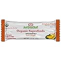 Just Great Stuff Organic Protein Bars, Superfood Fruit and Vegetable Bars, Gluten Free, Vegan, Non GMO, Snacks for Adults & Kids, Individually