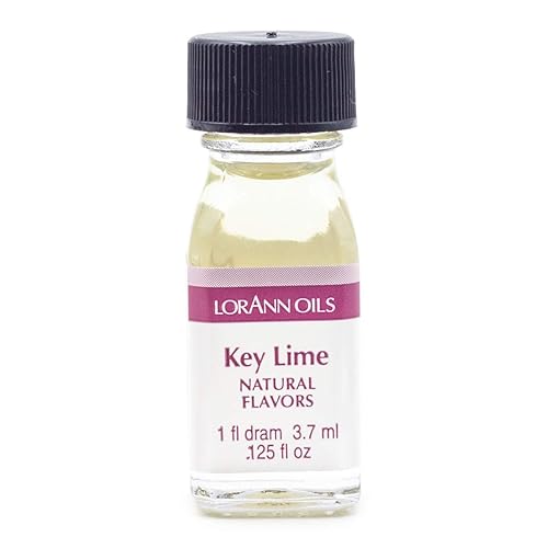 LorAnn Key Lime Super Super Strength Flavor, 1 dram bottle (.0125 fl oz - 3.7ml)