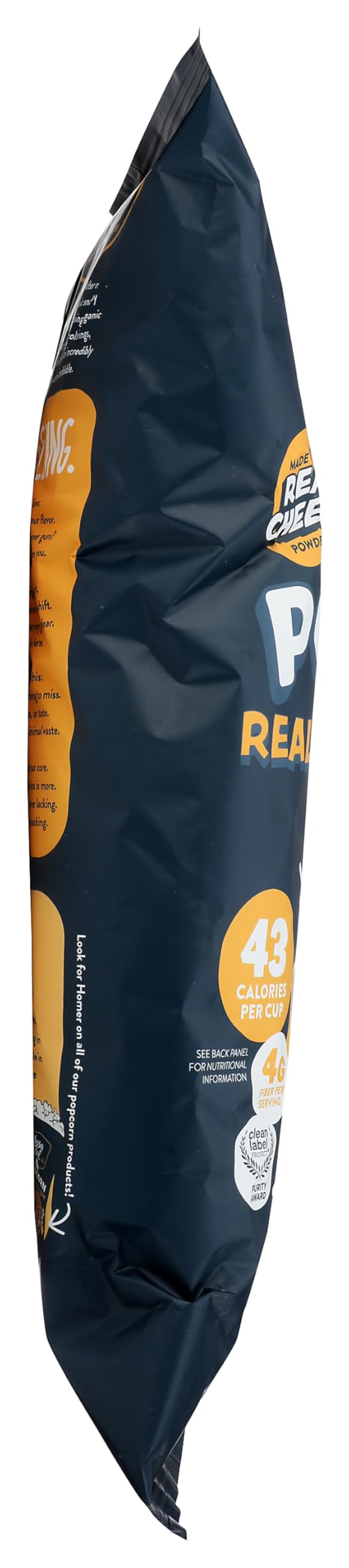 LESSEREVIL Organic Real Cheddar Popcorn, 4.6 OZ