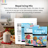 Chefmaster White Royal Icing Mix, Decorating Cookies, Making Cake Decorations, Extra Smooth & Versatile, Just Add Water, Non-GMO, Made in USA, 16 oz
