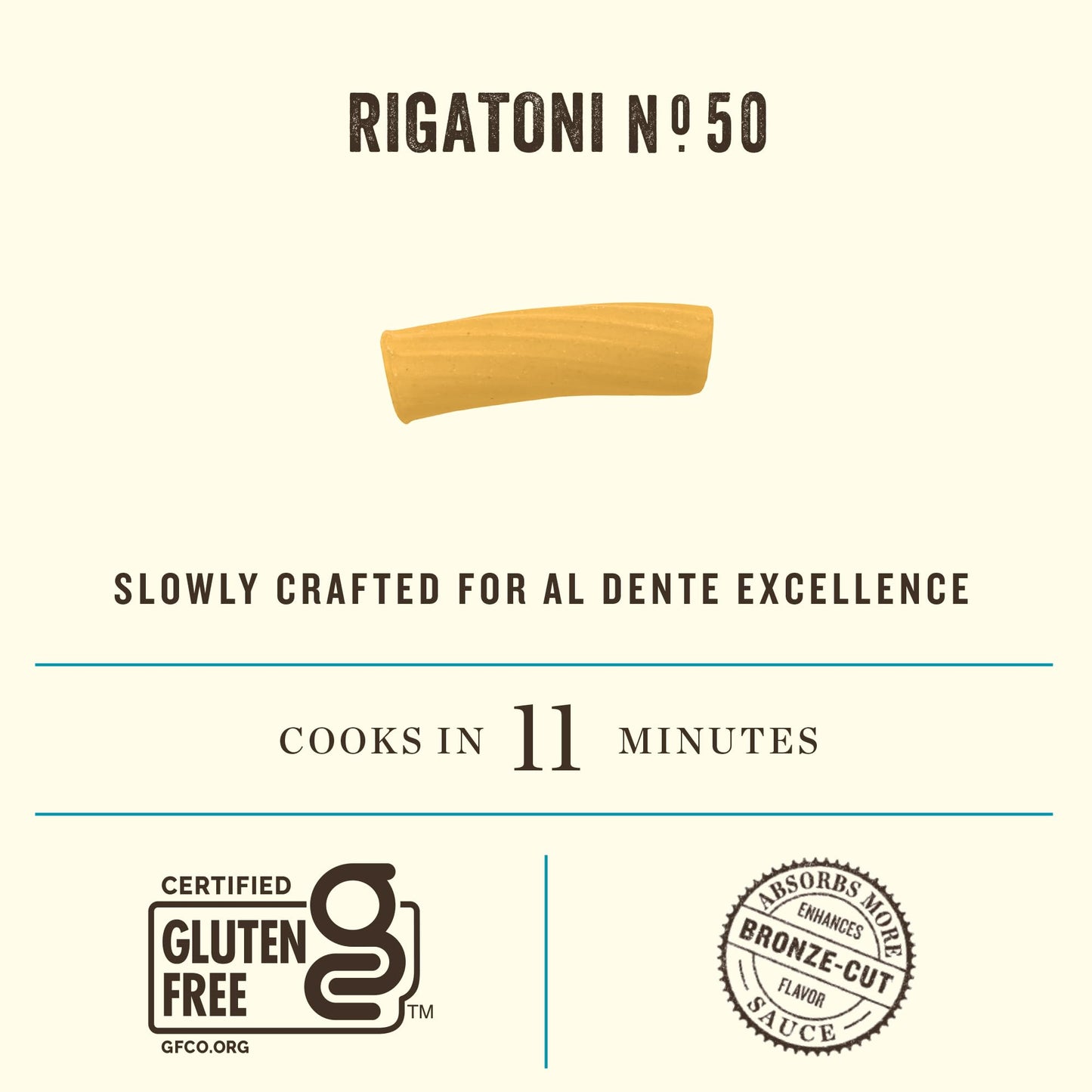 Rummo Gluten Free Rigatoni N.50 - Gluten Free Pasta, Made with Corn & Rice, Rigatoni Pasta Noodles, Pasta from Italy - 12 Ounce (Pack of 4)