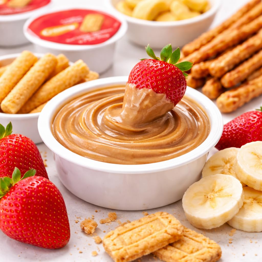 Cookie Butter Creamy Spread Cups - Pack of 15 (0.7 oz Each) | Smooth & Creamy Cookie Spread | Single Serve Snack Cups | Perfect for Dipping, Toast
