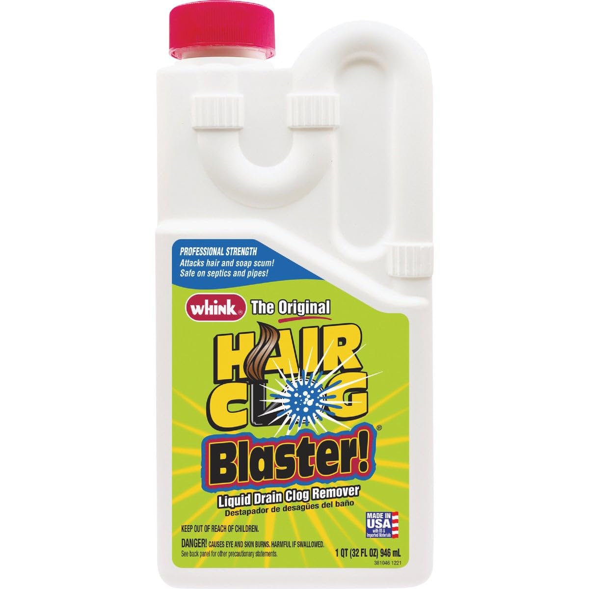 Hair Clog Blaster Professional Strength 32 Ounce- 6 Pack