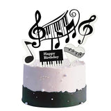 (5 pieces) Music Birthday Cake Decoration, Music Cake Topper, Musics Birthday Decoration Supplie