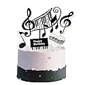 (5 pieces) Music Birthday Cake Decoration, Music Cake Topper, Musics Birthday Decoration Supplie