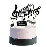 (5 pieces) Music Birthday Cake Decoration, Music Cake Topper, Musics Birthday Decoration Supplie