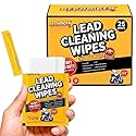BECHOICEN Lead Cleaning Wipes, 25 Count Individually Wrapped Wipes, Disposable Hand and Surface Cleaning Wipes for Range Bags, Tools, Outdoor Gear