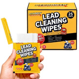 BECHOICEN Lead Cleaning Wipes, 25 Count Individually Wrapped Wipes, Disposable Hand and Surface Cleaning Wipes for Range Bags, Tools, Outdoor Gear
