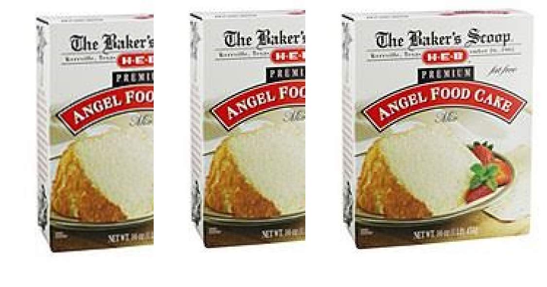 H?E?B Baker's Scoop Premium Fat Free Angel Food Cake Mix(pack of 3)