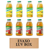 Evaxo LUV BOX - Variety Everfresh Juice, 16 oz. Pack of 8, Pineapple & 100% Apple Juice, 8 Count, 16 oz Bottle